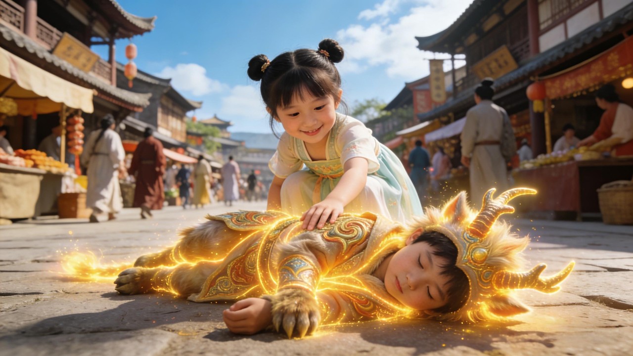 萌娃捡年兽变公主，皇帝跪求回家！
