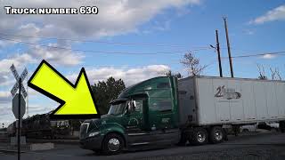 Truck driver almost causes a train wreck! Forces train into emergency!