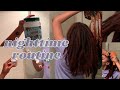 LET'S GET READY FOR BED| NIGHTTIME ROUTINE: OIL PULLING, LOC MOISTURIZING + MORE |thequalityname