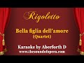 KARAOKE - Bella figlia dell&#39;amore (Quartet) - Rigoletto (Verdi) | Aberforth D