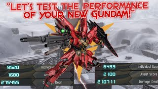 GBO2 MSN-06S Sinanju (Post-Buff): "Let's test the performance of your new Gundam!"