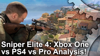 Sniper Elite 4 PS4/Pro vs Xbox One Comparison + Frame-Rate Test