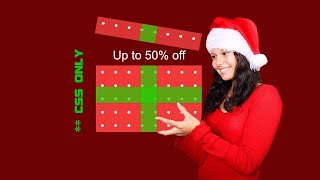 CSS Amazing Discount Gift Design with Hover Effects