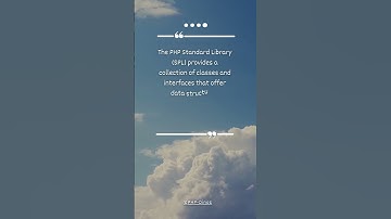 The #php standard library (#SPL) provides collection of classes and interfaces - language facts