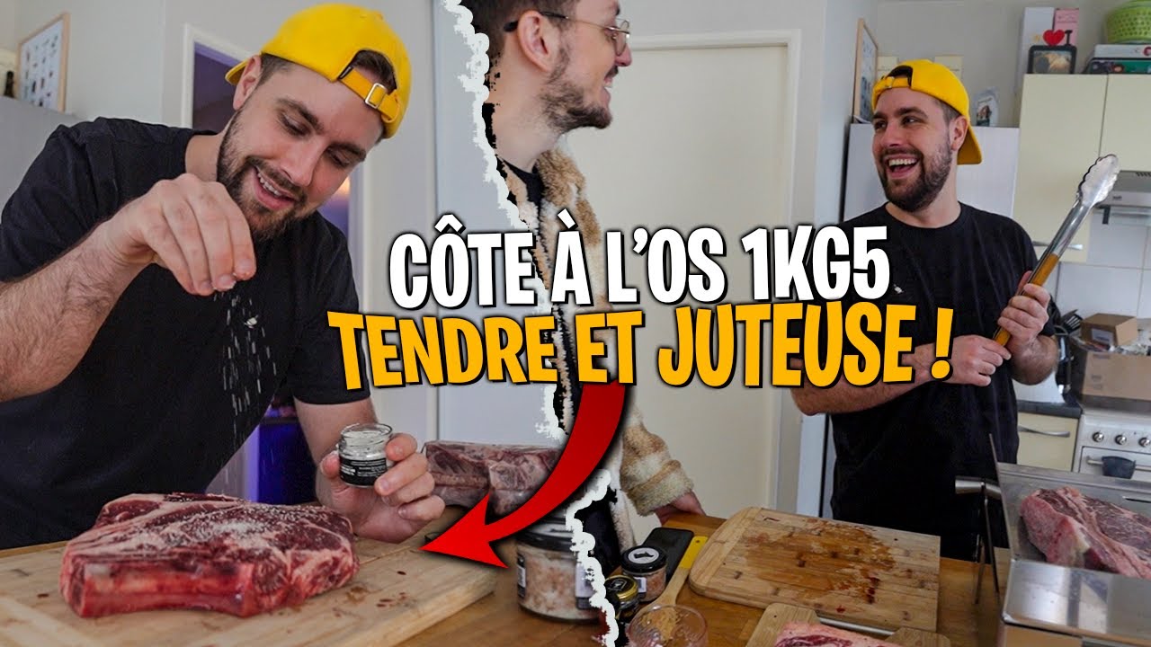 Cote à l'os de 1kg5 tendre et juteuse (mon cadeau d'anniversaire de la maison lascours)