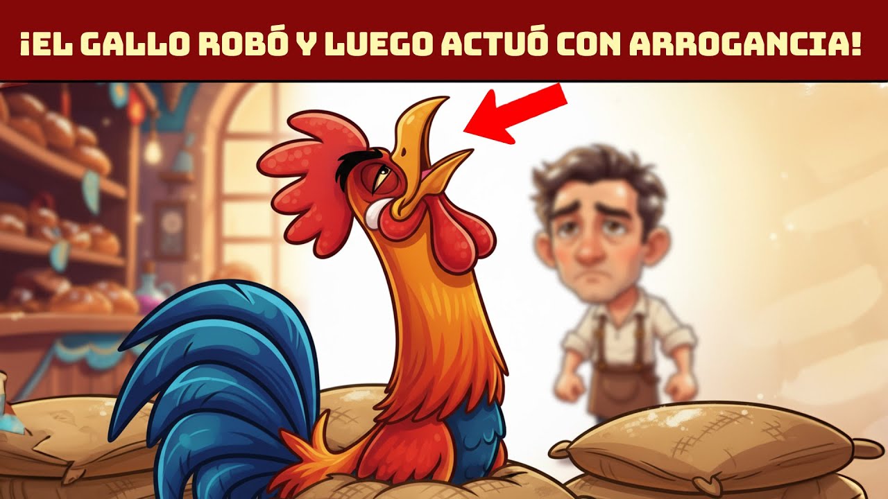 El Gallo Que Robó al Panadero Humilde y Aprendió la Lección de su Vida