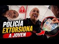 Mujer policía es captada intimidando a joven