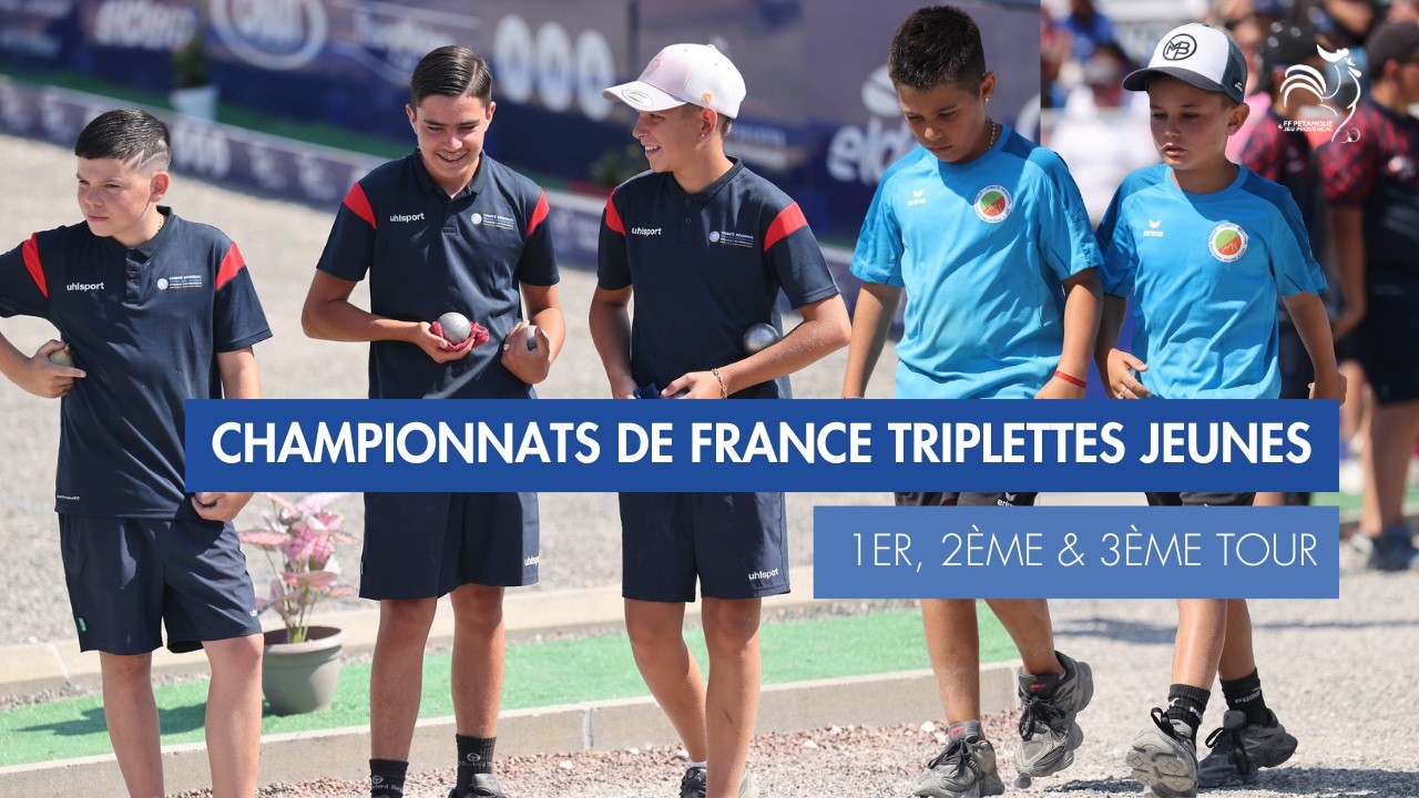 Miniature : CHAMPIONNATS DE FRANCE TRIPLETTES JEUNES - 1ER, 2EME ET 3EME TOURS