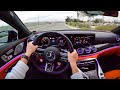 (362HP) The New 2022 Mercedes-AMG GT 43 4-Door POV Sunset Drive