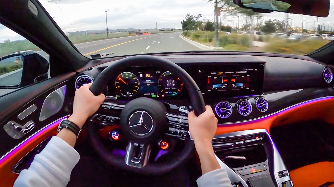 ⁣(362HP) The New 2022 Mercedes-AMG GT 43 4-Door POV Sunset Drive