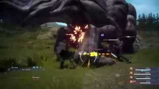 Final Fantasy XV Episode Duscae Behemoth Fight Without Summon