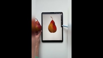 Pear drawing #digitalart #art #tutorial #artist #procreate #ipad #drawing #pear #shorts