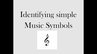 Identifying Music Symbols