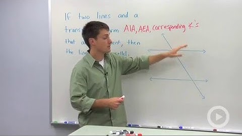 Converse of Parallel Lines Theorem