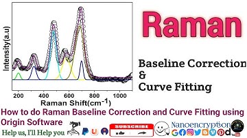 How to do Raman Baseline Correction and Curve Fitting using Origin Software