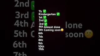 Noooo 4th grade was my fav year I don’t want to go to 5th grade😢