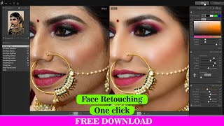 Free Download Face Retouching in One Click l Skinfiner free download l skinfiner photoshop