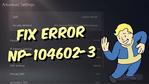 How To Fix PS5 Error NP-104602-3