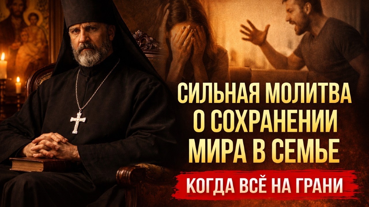 Молитва о сохранении мира в семье
