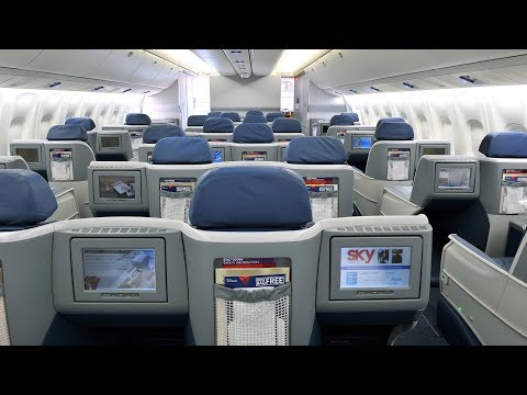 Delta Air Lines Boeing 767 Business Class Brussels To New