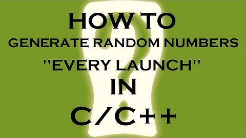 How to Generate Random numbers (every - launch & with range) in C/C++ || Easy Programming