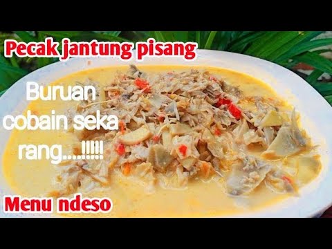 Cara Masak Pecak Jantung Pisang