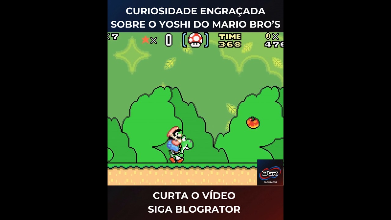 Curiosidade gamer: o Yoshi é libertado do ovo! 🥚