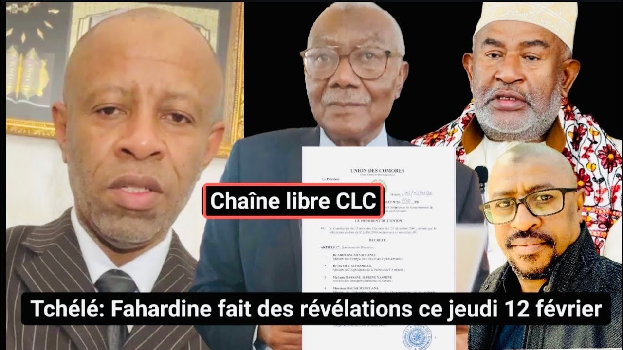 Alerte info: déclaration explosive de Fahardine sur le ministre du gouvernment d’Achrafi ndezadjiri?