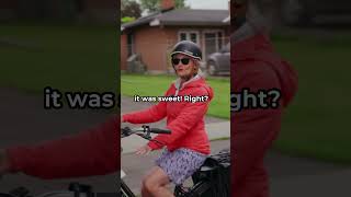 You carried a painting home on your bike?!