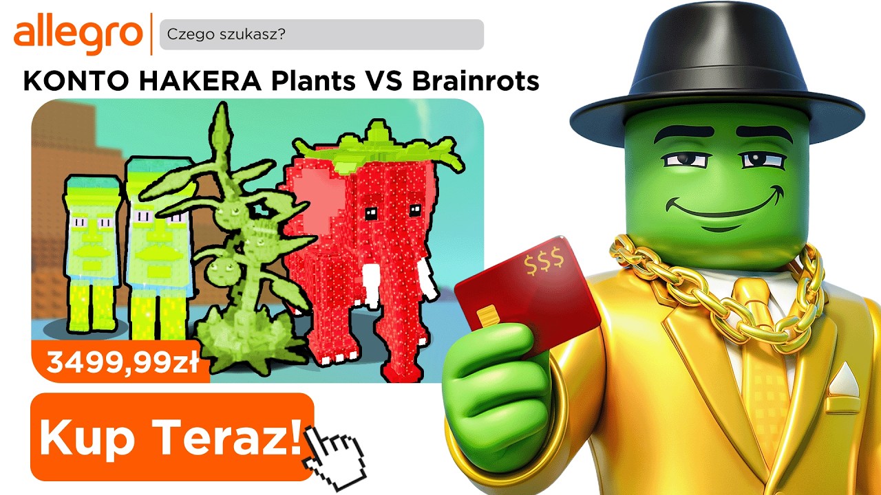 KUPIŁEM MYSTERY KONTA za 3.000 ZŁ w Plants Vs Brainrots Roblox 🔥
