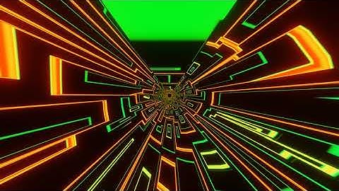 VJ LOOP NEON Green Yellow Abstract Background Video Simple Lines Pattern - Motion 4k Screensaver