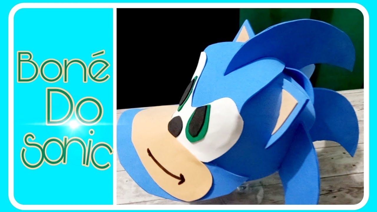 DIY: BONÉ DO SONIC DE EVA 🧢