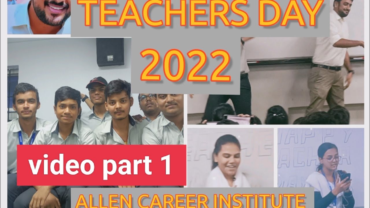 teachersday2022 celebrating Teachers day with allen best teacher ️