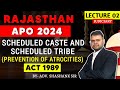 RAJASTHAAN APO | SC and ST Act, 1989 | Lecture 2 | By Adv. Shashank Sir