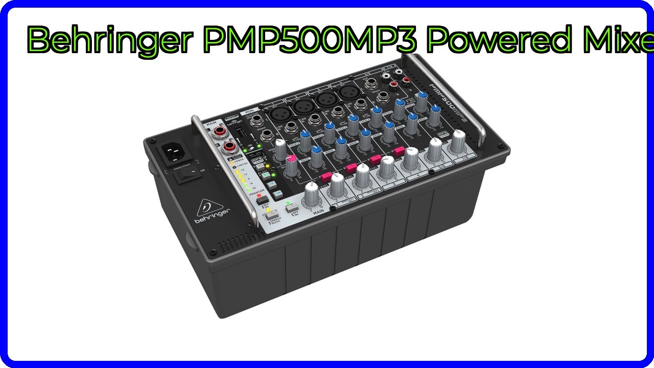 REVIEW (2026): Behringer PMP500MP3 Powered Mixer. ESSENTIAL