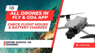 Best and Quickest way to check the flight hours and number of Battery Charges on any DJI Drone