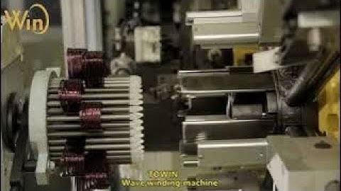 Automotive alternator stator coil wave winding machine