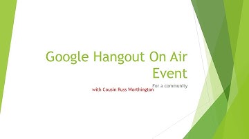 Scheduling a Hangout On Air Event for a Community