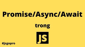Promise async await trong Javascript | JSGOPRO #4
