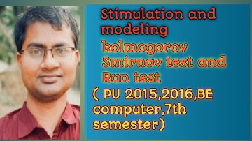Important numerical of kolmogorov Smirnov test and Run test/ stimulation and modeling/ PU 2015,2016