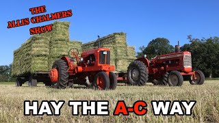 Allis Chalmers Show First Alfalfa Hay Crop Of 2023 With Allis Chalmers Tractors