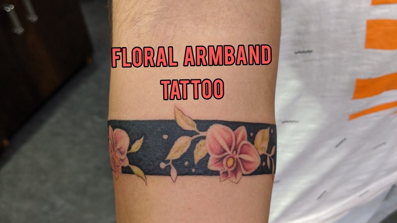 Buy Floral Armband Semipermanent Tattoo set of 4 Flower Online in India   Etsy