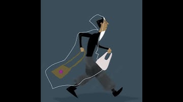 #AfterEffects​  Walking in rain Loop animation