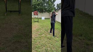 Full power Versus Normal power with my Bow. Don't try this at home. #archery