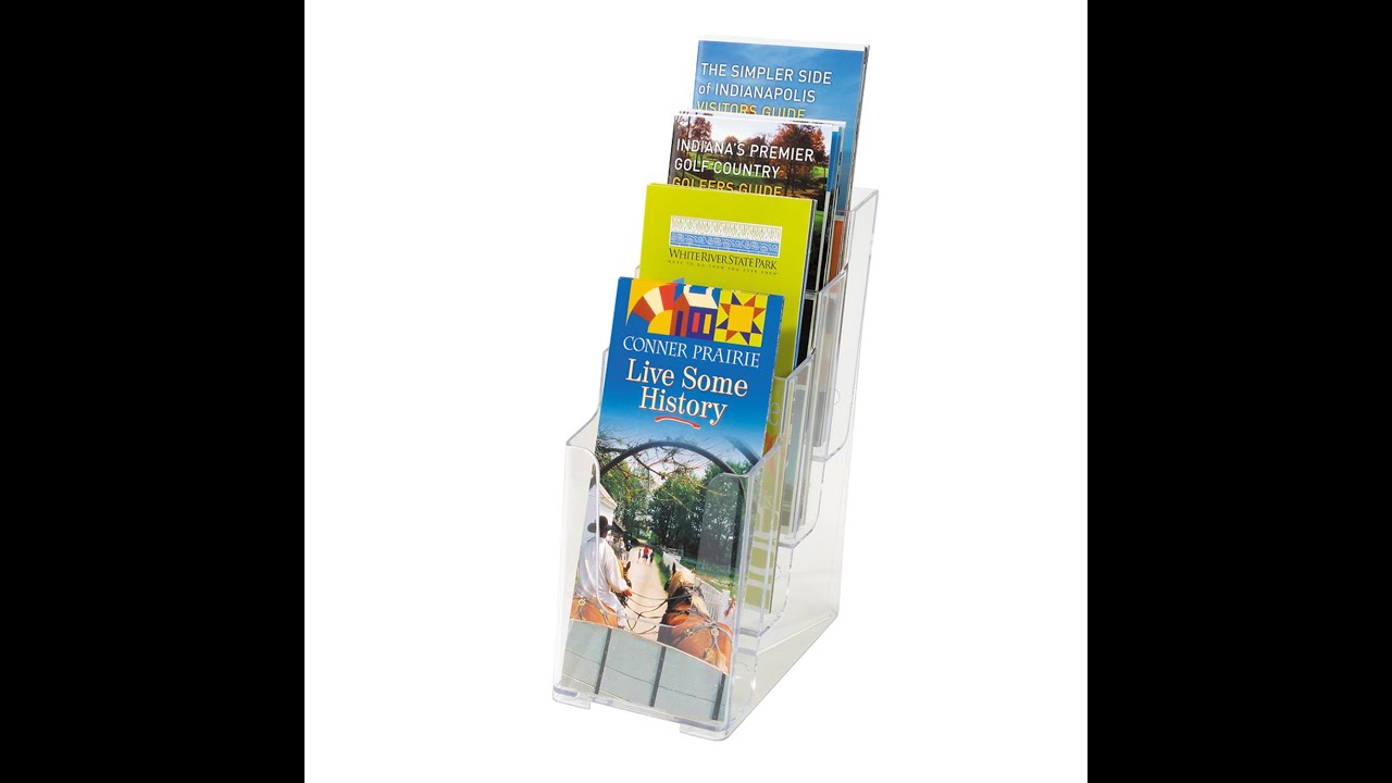 DEFLECTO 77701 Настольный/подвесной холдер 1/3 А4 (евро) четырехъярусный