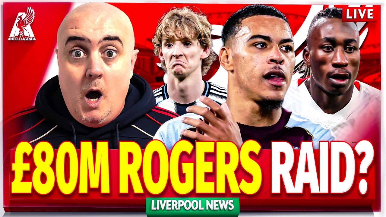 LIVERPOOL ON ALERT AS ROGERS 'AVAILABLE'?! + DIOMANDE & GORDON LINKS! Liverpool FC Transfer News