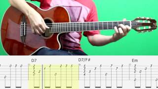 My Way Frank Sinatra -Fingerstyle  With Tab chords