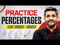 Practice Percentages for CAT (2020–2023) 📊 | Saral Sir