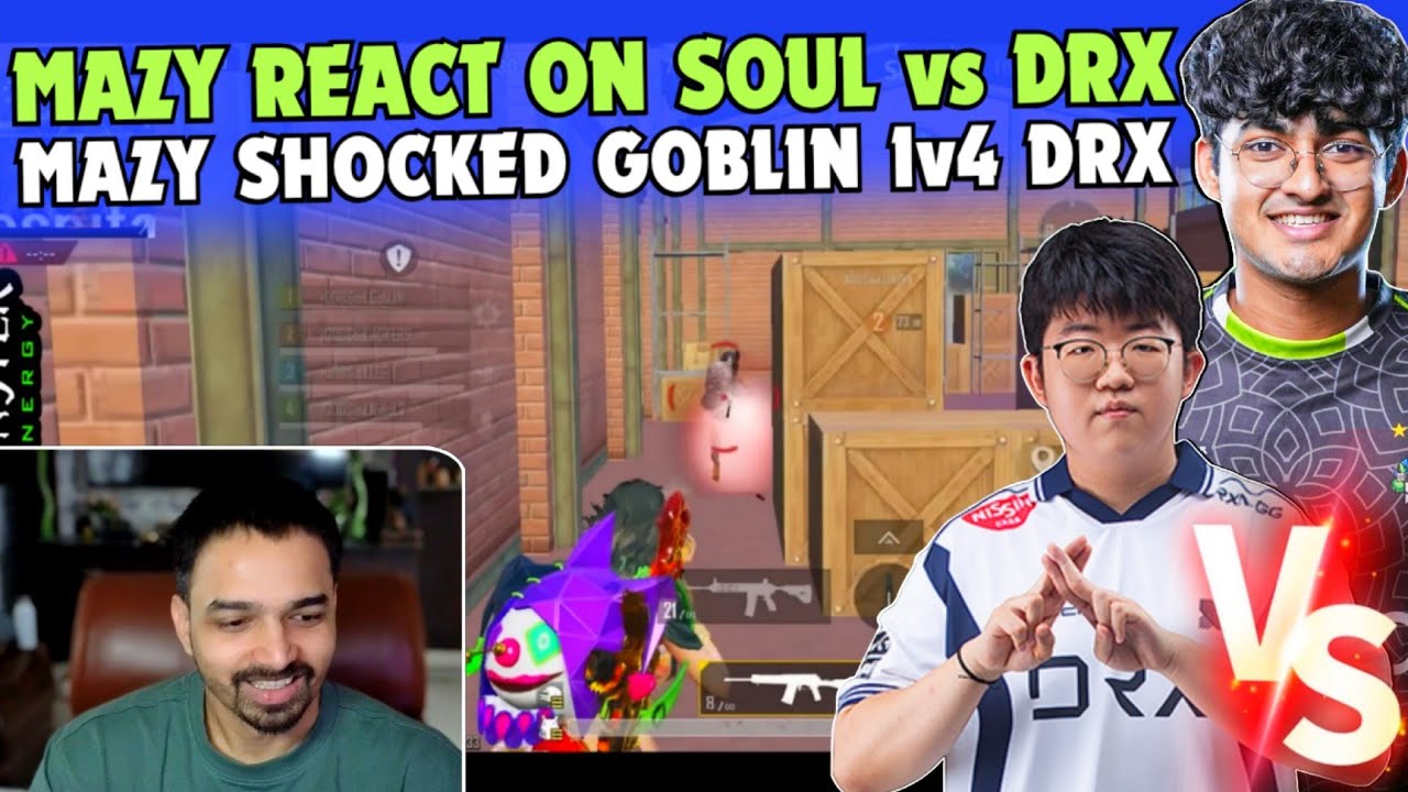 Mazy SHOCKED by Goblin 1v4 DRX 😱 React on iQOOSOUL vs DRX 4v4 WOW Mode 🇮🇳🇰🇷 Team SouL 🚀