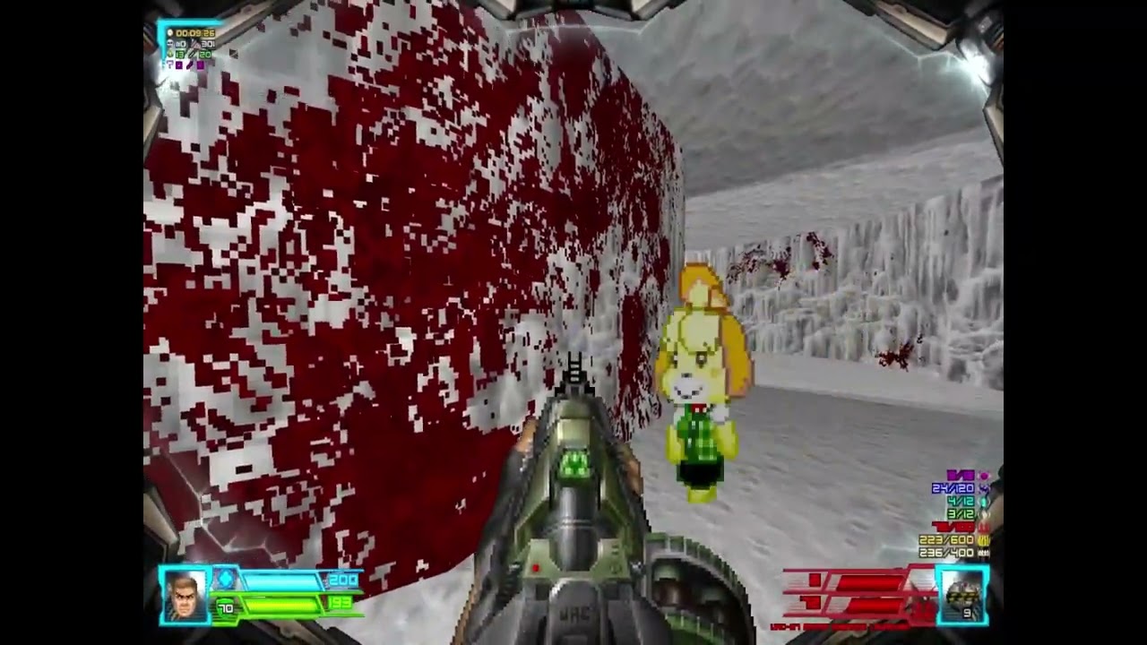 Let's Play Doom 2 With Project Brutality And Isabelle With A Very Punch In The Face man Christmas-Uh